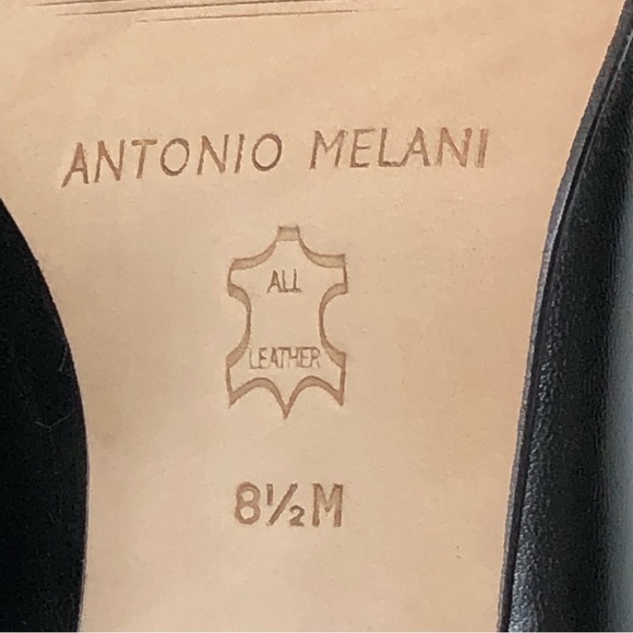 Gianni Bini Leather Black Heels - Picture 10 of 16